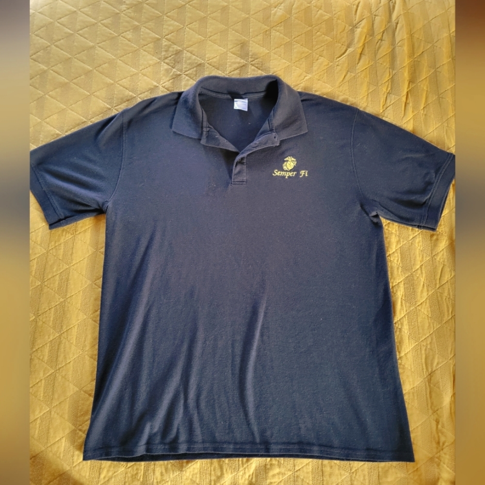 Semper Fi mens collared shirt